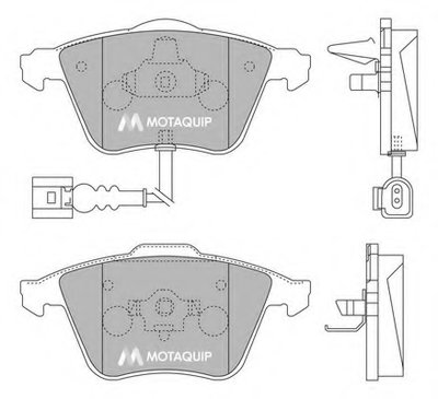 Комплект тормозных колодок, дисковый тормоз MOTAQUIP купить