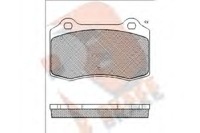 Комплект тормозных колодок, дисковый тормоз R BRAKE купить