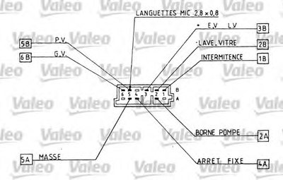 Выключатель на колонке рулевого управления VALEO купить