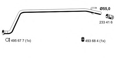 Труба выхлопного газа ERNST купить