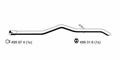 Труба выхлопного газа ERNST купить