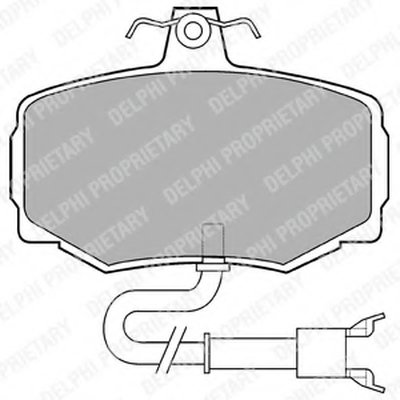 Комплект тормозных колодок, дисковый тормоз DELPHI купить