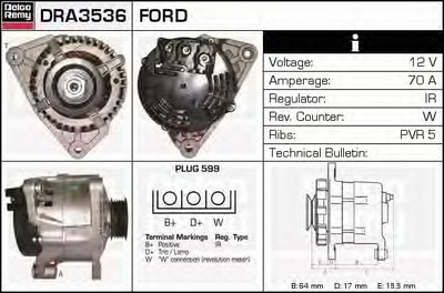 Генератор Remanufactured REMY (Light Duty) DELCO REMY купить