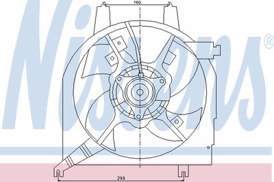 Вентилятор, охлаждение двигателя NISSENS купить