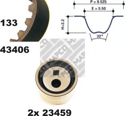 Комплект ремня ГРМ MAPCO купить
