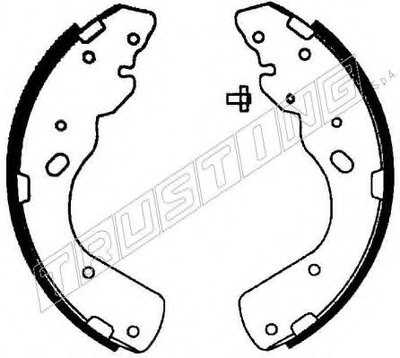Комплект тормозных колодок TRUSTING купить