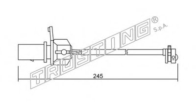 Сигнализатор, износ тормозных колодок TRUSTING купить