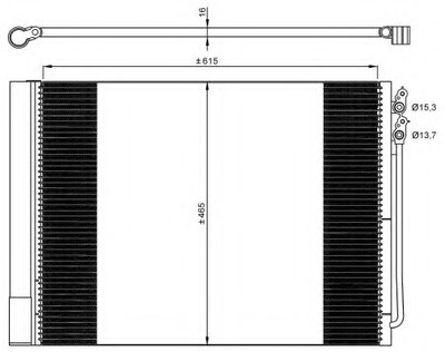 Радиатор кондиционера BMW 5 (F10/F11)/6 (F12/F13) 08-18
