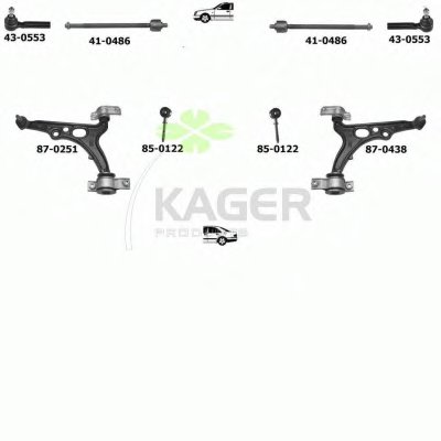 Подвеска колеса KAGER купить