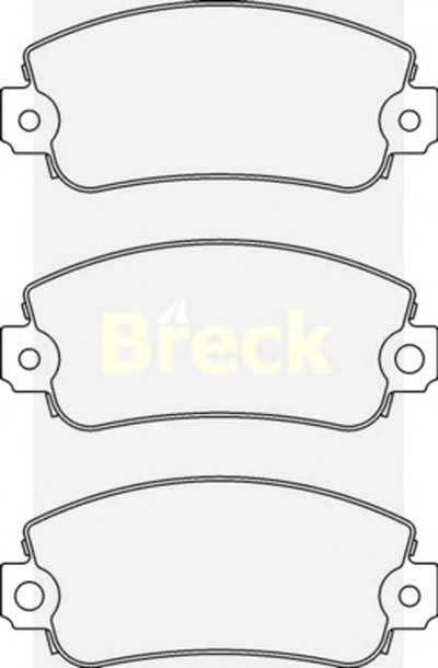 Комплект тормозных колодок, дисковый тормоз BRECK купить
