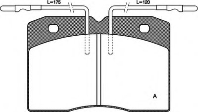 Комплект тормозных колодок, дисковый тормоз ADVANCE OPEN PARTS купить