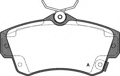 Комплект тормозных колодок, дисковый тормоз ADVANCE OPEN PARTS купить