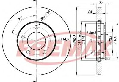 Тормозной диск Premium Carbon + FREMAX купить