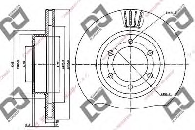 Тормозной диск DJ PARTS купить