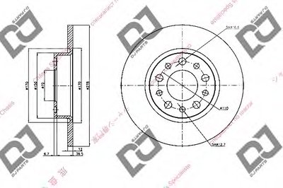 Тормозной диск DJ PARTS купить