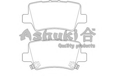 Комплект тормозных колодок, дисковый тормоз ASHUKI купить