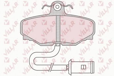 Комплект тормозных колодок, дисковый тормоз VILLAR купить