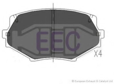 Комплект тормозных колодок, дисковый тормоз EEC купить