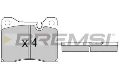 Комплект тормозных колодок, дисковый тормоз BREMSI купить