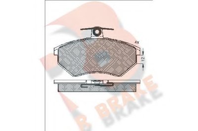 Комплект тормозных колодок, дисковый тормоз R BRAKE купить