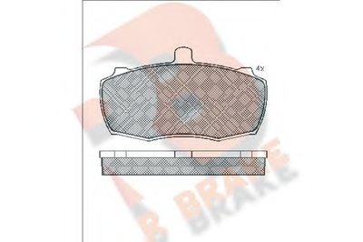 Комплект тормозных колодок, дисковый тормоз R BRAKE купить