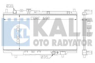 Радиатор, охлаждение двигателя KALE OTO RADYATÖR купить