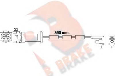 Сигнализатор, износ тормозных колодок R BRAKE купить