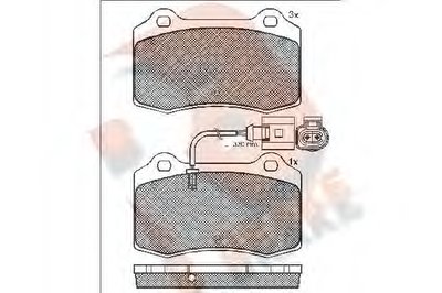 Комплект тормозных колодок, дисковый тормоз R BRAKE купить