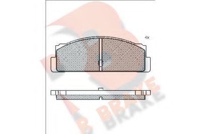 Комплект тормозных колодок, дисковый тормоз R BRAKE купить