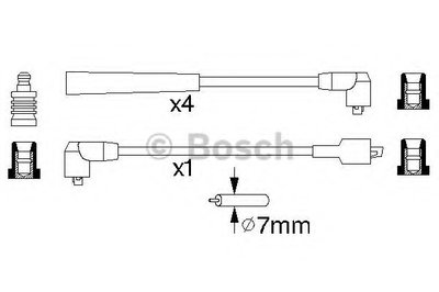 Комплект проводов зажигания BOSCH купить