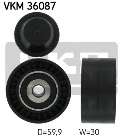 Ролик генератора Opel Vivaro 2.0CDTI (паразитный) (60х30)