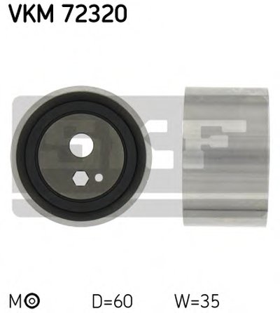 Ролик ГРМ Nissan Vanette 2.3D 95- (натяжной) (60х35)