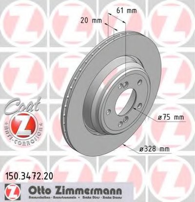 Тормозной диск COAT Z ZIMMERMANN купить