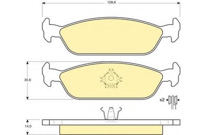 Комплект тормозных колодок, дисковый тормоз GIRLING купить