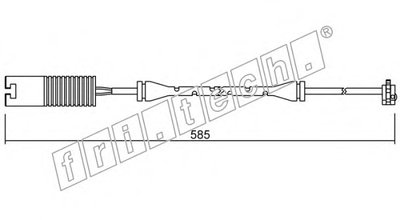 Сигнализатор, износ тормозных колодок fri.tech. купить