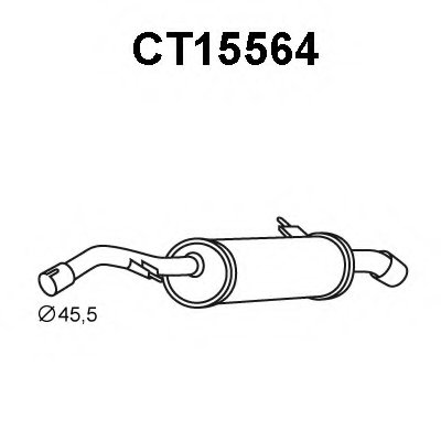 Глушитель выхлопных газов конечный VENEPORTE купить