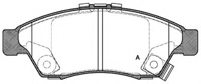 Комплект тормозных колодок, дисковый тормоз ADVANCE OPEN PARTS купить