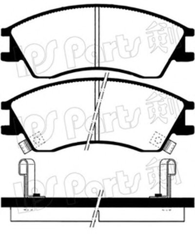 Комплект тормозных колодок, дисковый тормоз IPS Parts IPS Parts купить