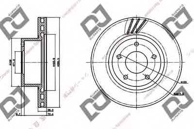 Тормозной диск DJ PARTS купить