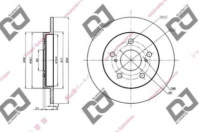 Тормозной диск DJ PARTS купить