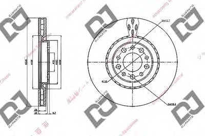 Тормозной диск DJ PARTS купить