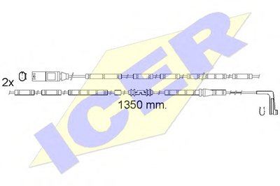 Сигнализатор, износ тормозных колодок ICER купить
