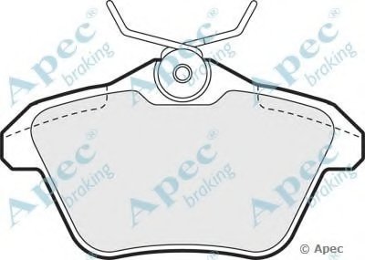 Комплект тормозных колодок, дисковый тормоз APEC braking купить