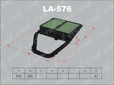 Воздушный фильтр LYNXauto купить