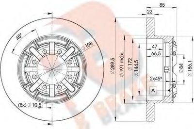 Тормозной диск R BRAKE купить