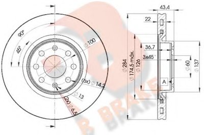 Тормозной диск R BRAKE купить