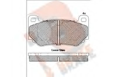 Комплект тормозных колодок, дисковый тормоз R BRAKE купить