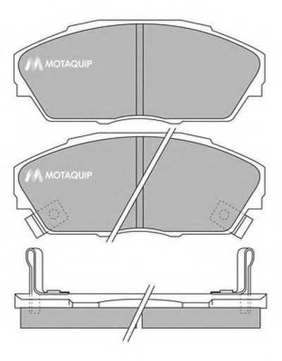 Комплект тормозных колодок, дисковый тормоз MOTAQUIP купить